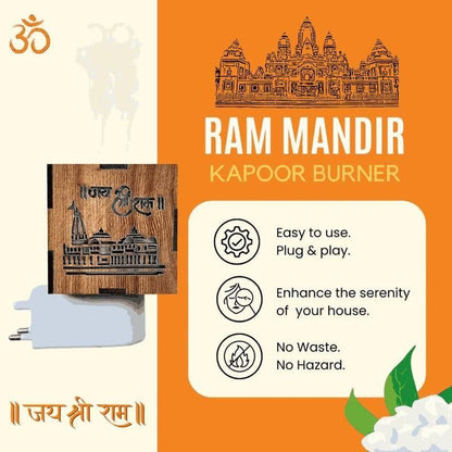 3-in-1 Ayodhya Ram Mandir Aroma Burner & Night lamp f8854e-dc