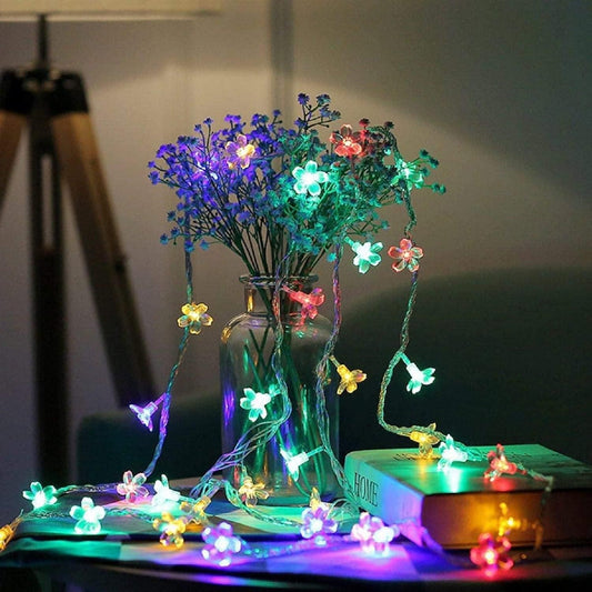 16 LED 4 Meter Blossom Flower Fairy String Lights f8854e-dc