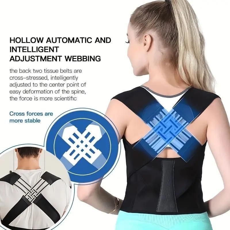 Adjustable Back Posture Corrector/ Slouching Relieve Pain Belt Women Men f8854e-dc