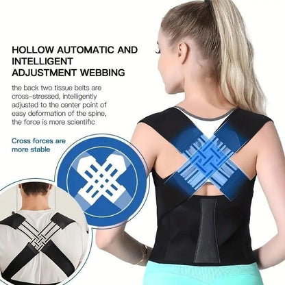 Adjustable Back Posture Corrector/ Slouching Relieve Pain Belt Women Men f8854e-dc