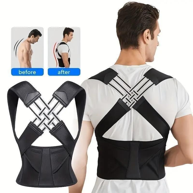 Adjustable Back Posture Corrector/ Slouching Relieve Pain Belt Women Men f8854e-dc