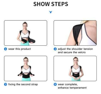 Adjustable Back Posture Corrector/ Slouching Relieve Pain Belt Women Men f8854e-dc