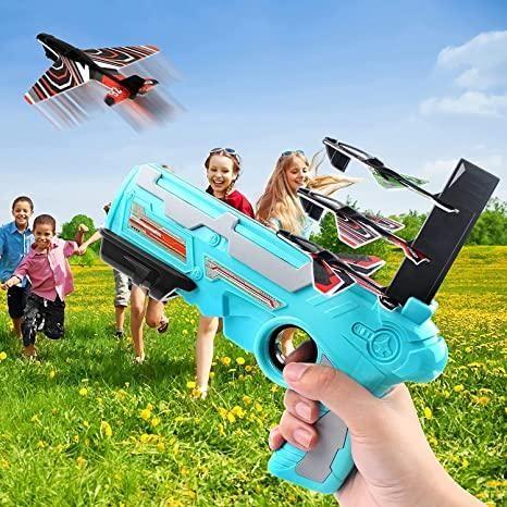 Airplane Launcher Toy Gun with Foam Glider f8854e-dc