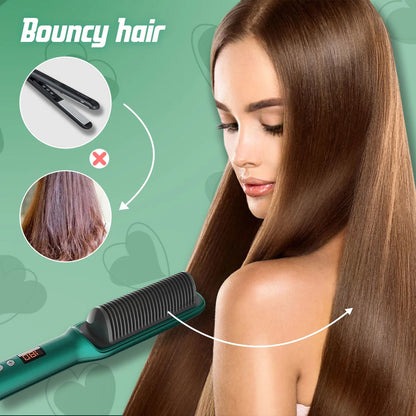 Professional Electric Hair Straightener Comb Brush f8854e-dc